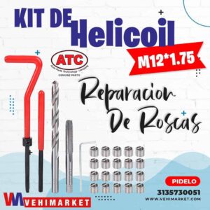 Kit Helicoil Reparacion De Roscas M12*1.75