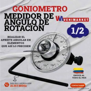Goniometro ½” Torque Medidor De Grados De Angulo