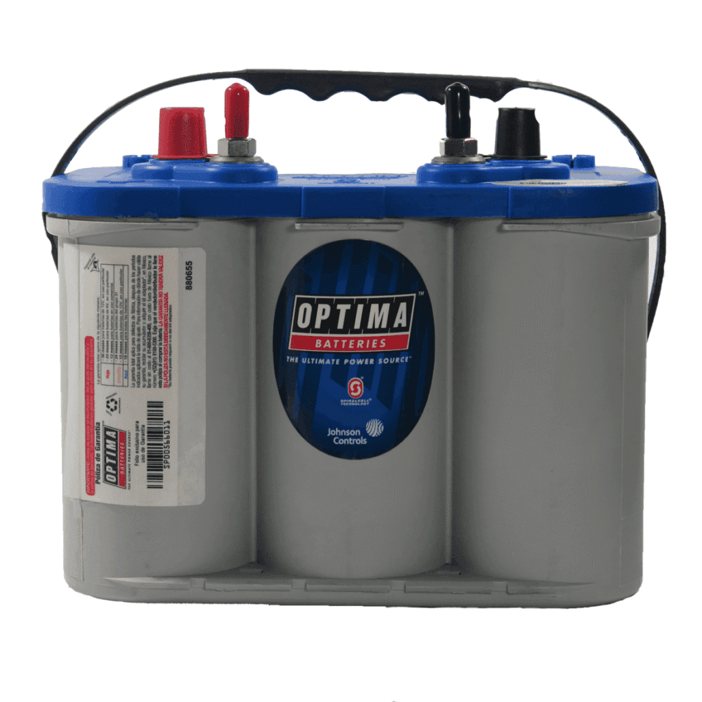 BATERIA OPTIMA AZUL USO MARÍTIMO YATES LANCHAS BARCOS ALTA RENDIMIENTO - Imagen 3
