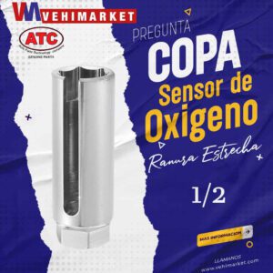 Copa Sensor Oxigeno Ranura Extrecha 1/2