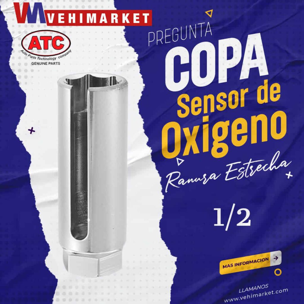 Copa Sensor Oxigeno Ranura Extrecha 1/2
