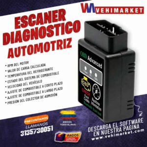Escaner diagnostico Automotriz + Software V1.5 (Descargalo aqui)