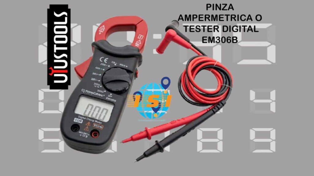 Pinza Ampemetrica-Tester Digital EM306B