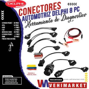Conectores Delphi 8 PC Scanner Automotriz CONFIRMAR DISPONIBILIDAD DEL PRODUCTO ANTES DE OFERTAR PAGOS SEGUROS CON MERCADO PAGO