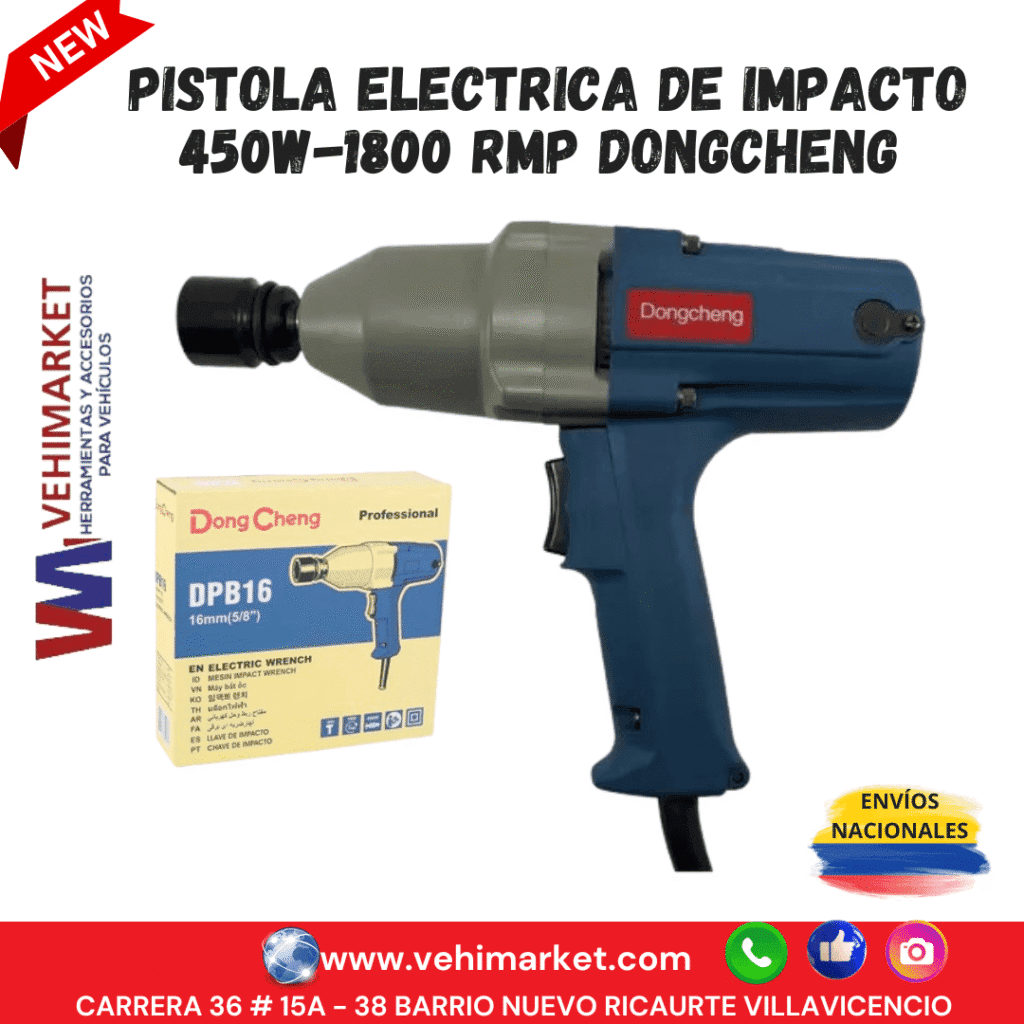 Pistola Impacto 1/2 Eléctrica 450 W-300 Nm