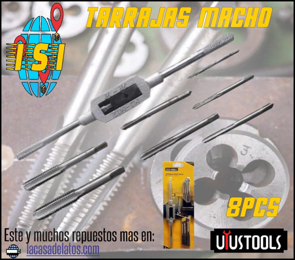 Tarrajas Machos X8 PCS X2428