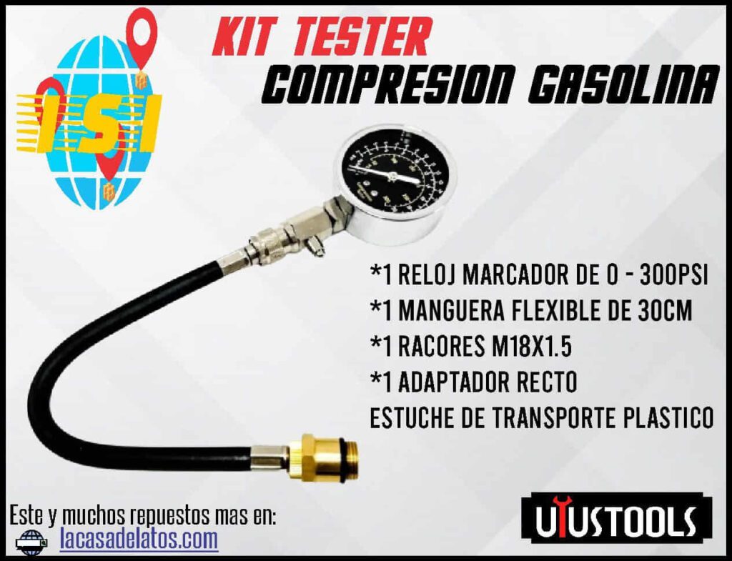 Tester Compresion Gasolina Taiwan 3PCS