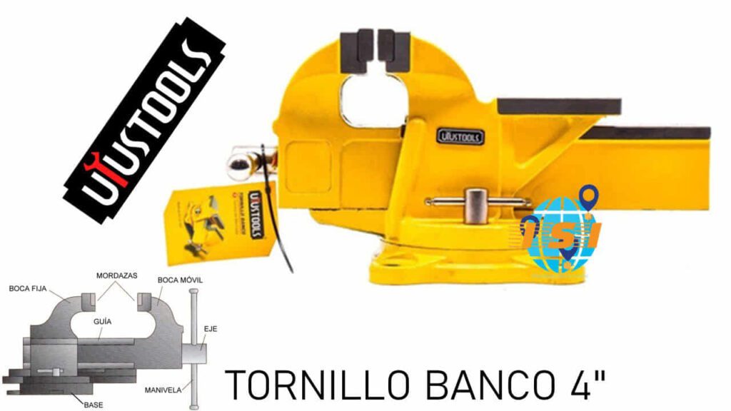 Prensa o Tornillo Banco 4" Uyustools X0204