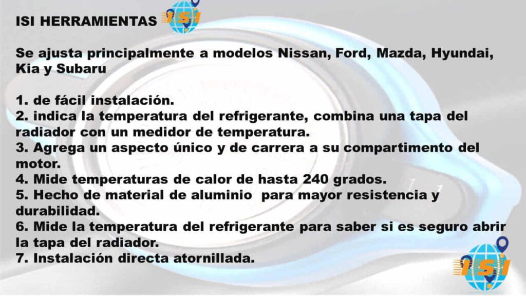 Tapa Radiador Con Reloj De Temperatura - Imagen 4