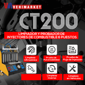 Limpiador Y Probador De Inyector De Combustible 6 Puestos