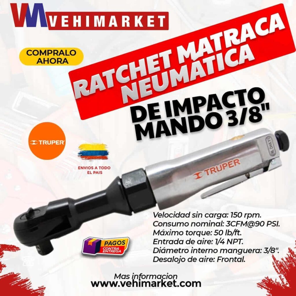 Rachet Neumatico 3/8 Truper