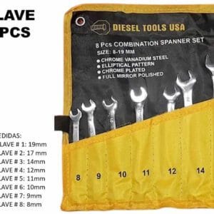 Juego Llave 8-19MM 8PCS Diesel