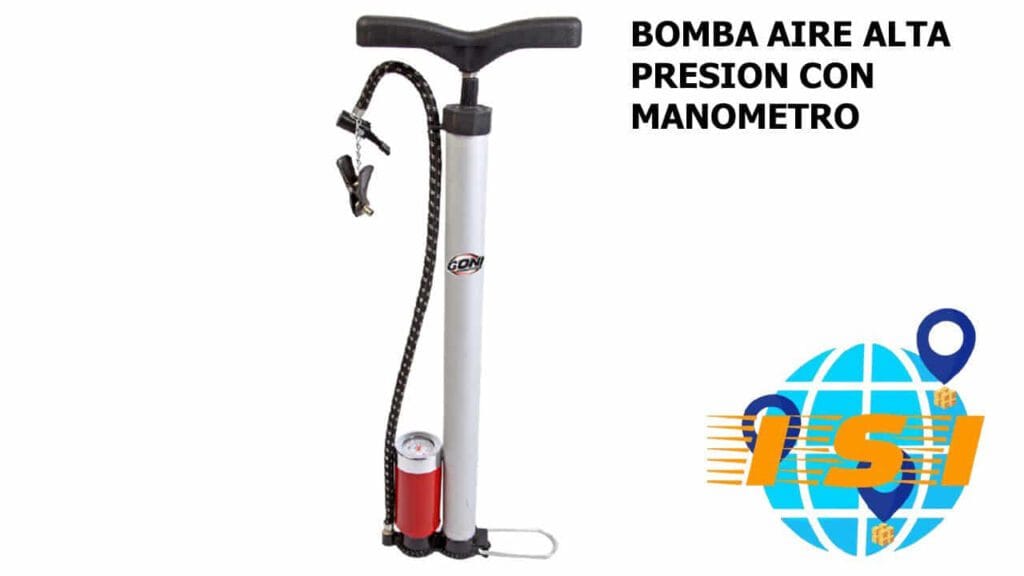 Bomba Aire Alta Presion Con Manometro 15110