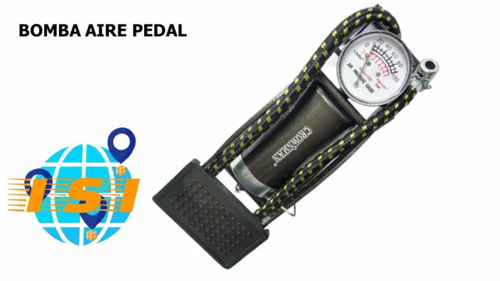 Bomba Aire Presion Con Pedal Y Manometro 15151