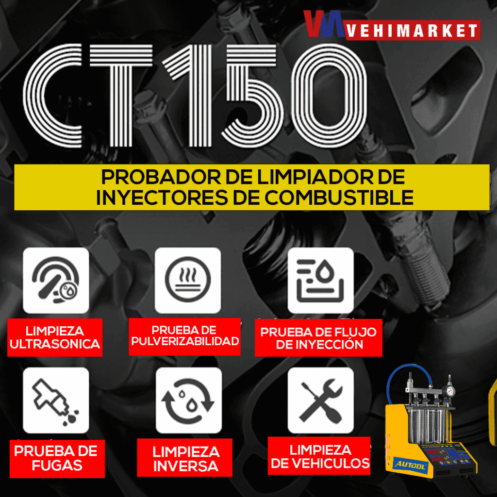 Lavador de inyectores 4 Puestos Autool