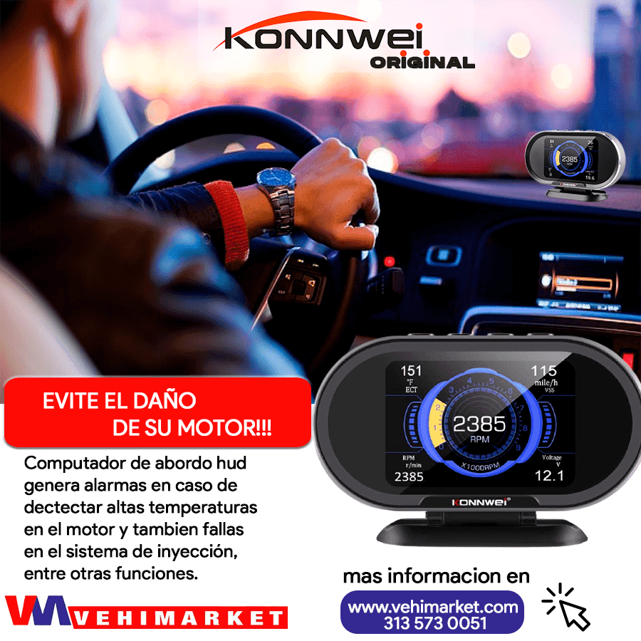 Konnwei KW206 OBD Velocímetro - Imagen 5