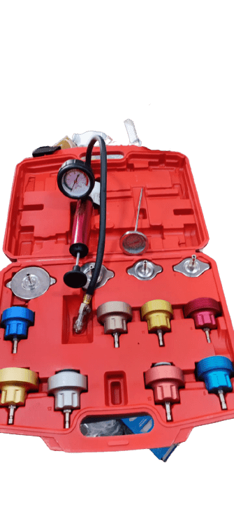 Kit Tester Probador de Fuga Presión Radiador Universal 14Pcs - Imagen 2