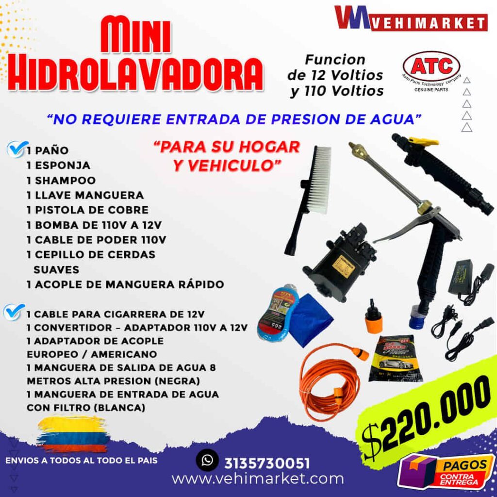 Mini Hidrolavadora Atc Herramientas