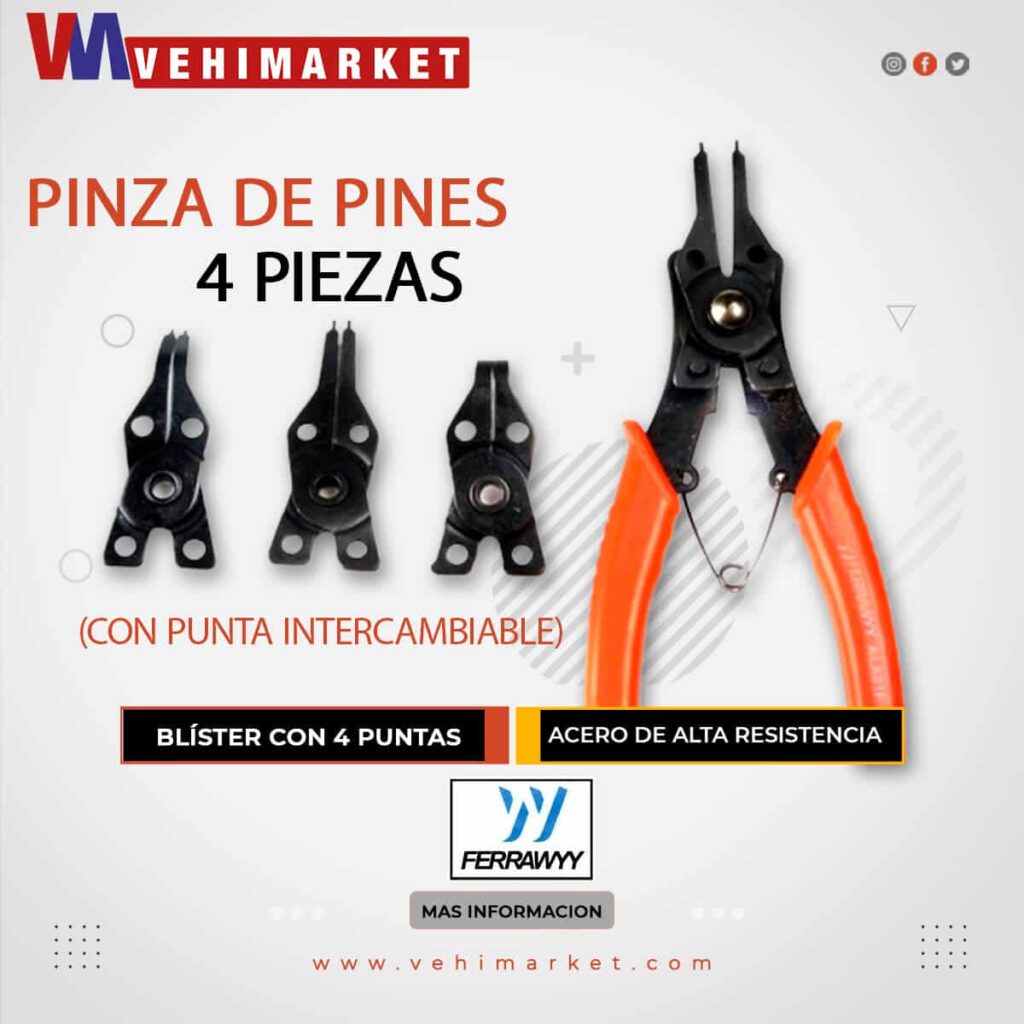 Pinza De Pines 4Pcs - Ferrawyy