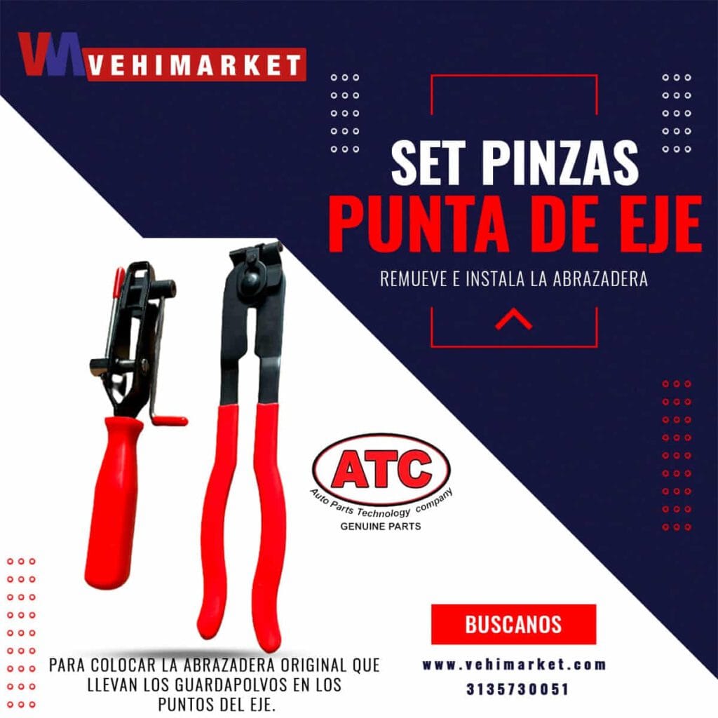 Set Pinzas Punta De Eje - Atc