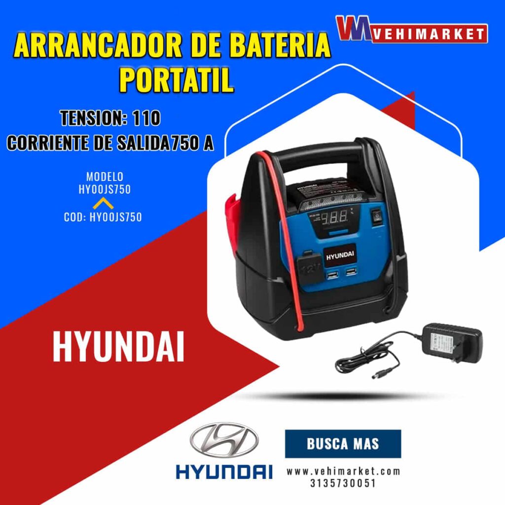 Arrancador De Bateria Portatil - Hyundai