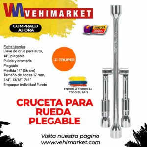 Cruceta Para Rueda Plegable Truper