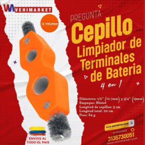 Cepillo Limpiador de Terminales de Baterías Truper