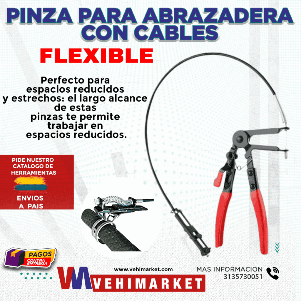 Pinza Para Abrazaderas Con Cable Flexible Atc