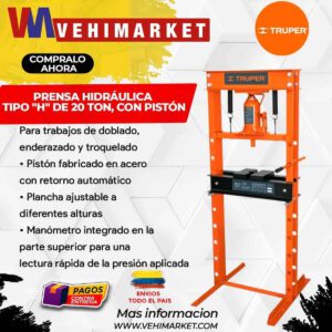 Prensa Hidraulica 20 Toneladas Truper