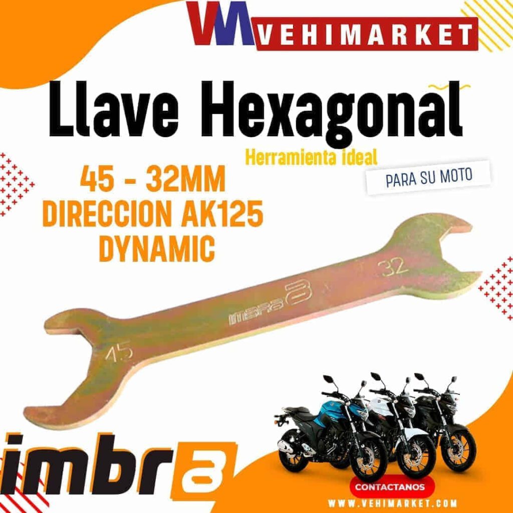 Llave Hexagonal 45 - 32mm direccion AK125 DYNAMIC IMBRA