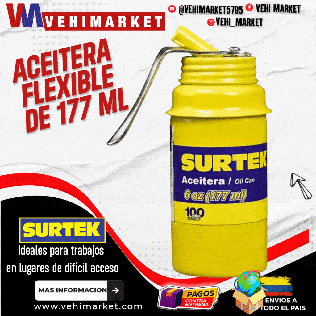 Aceitera Flexible de 177 Ml - Surtek
