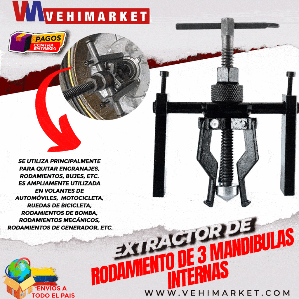 Extractor de Rodamientos de 3 mandibulas internas Atc