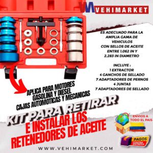 Kit para retirar e instalar retenedores de aceite Atc