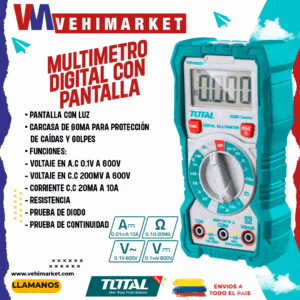 Multimetro Digital con Pantalla - Total