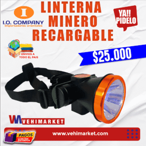 Linterna Minera Recargable - Io Company