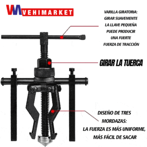 Extractor de Rodamientos de 3 mandibulas internas Atc