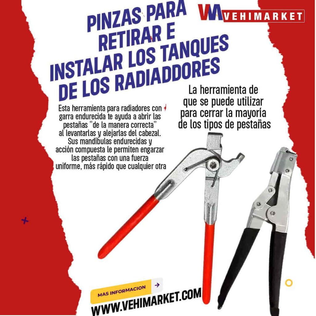 Pínzas -Retirar e Instalar los Tanques de los Radiadores