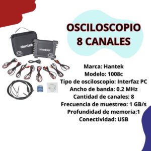 OSCILOSCOPIO AUTOMOTRIZ HANTEK 8 CANALES