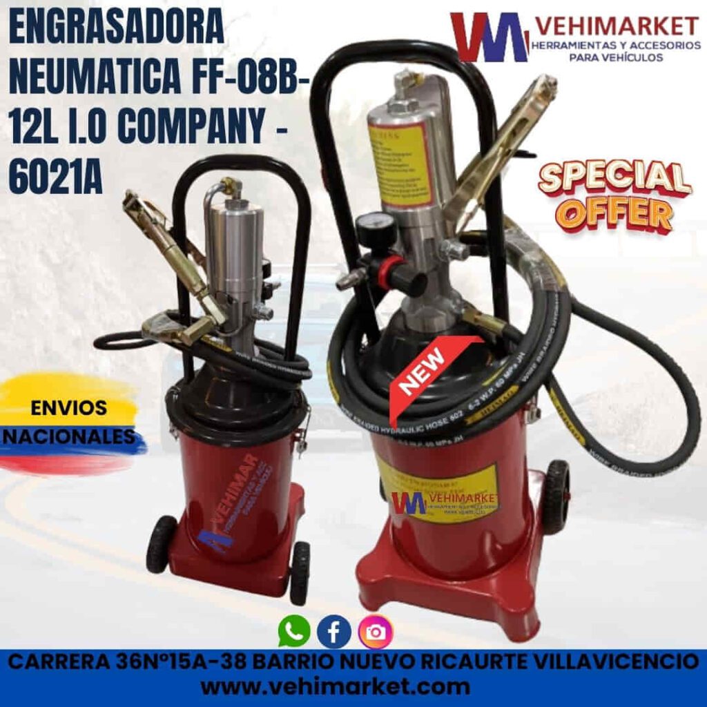 ENGRASADORA NEUMATICA FF-08B-12L I.O COMPANY - 6021A