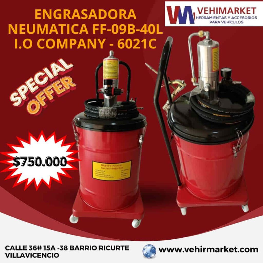 ENGRASADORA NEUMATICA FF-09B-40L I.O COMPANY - 6021C