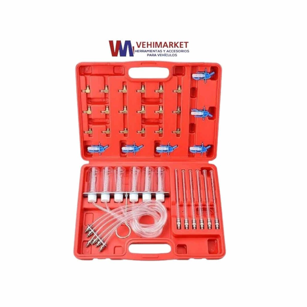 PROBADOR DE FUGAS Y DIAGNOSTICO DIESEL MEDIDOR FLUJO INYECTOR 6 CILINDROS