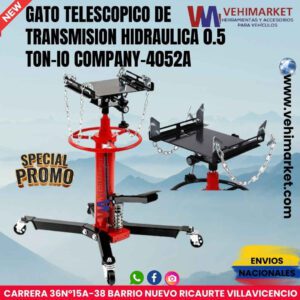 GATO TELESCOPICO DE TRANSMISION HIDRAULICA 0.5 TON-IO COMPANY-4052A