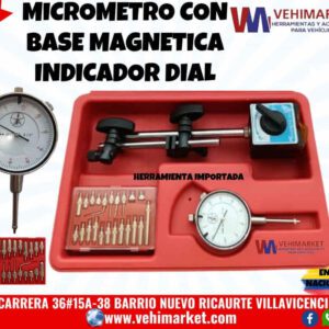 MICROMETRO CON BASE MAGNETICA MEDIDOR DIAL