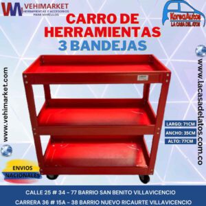 CARRO DE HERRAMIENTAS 3 BANDEJAS