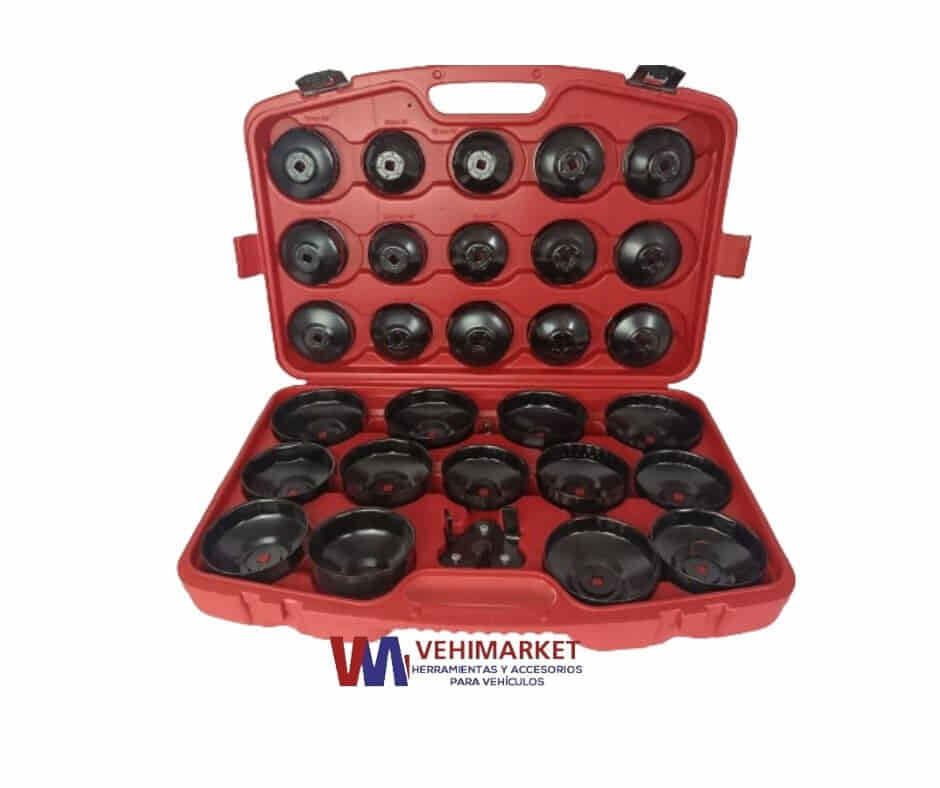 JUEGO DE COPAS SACA FILTRO DE ACEITE 30PCS