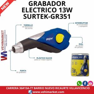 GRABADOR ELECTRICO 13W SURTEK-GR351