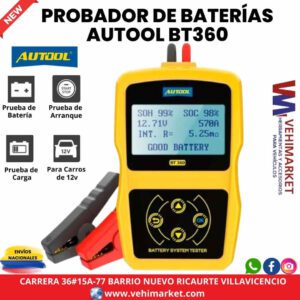 PROBADOR DE BATERÍAS AUTOOL BT360