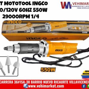 KIT MOTOTOOL INGCO 110/120V 60HZ 550W 29000RPM 1/4