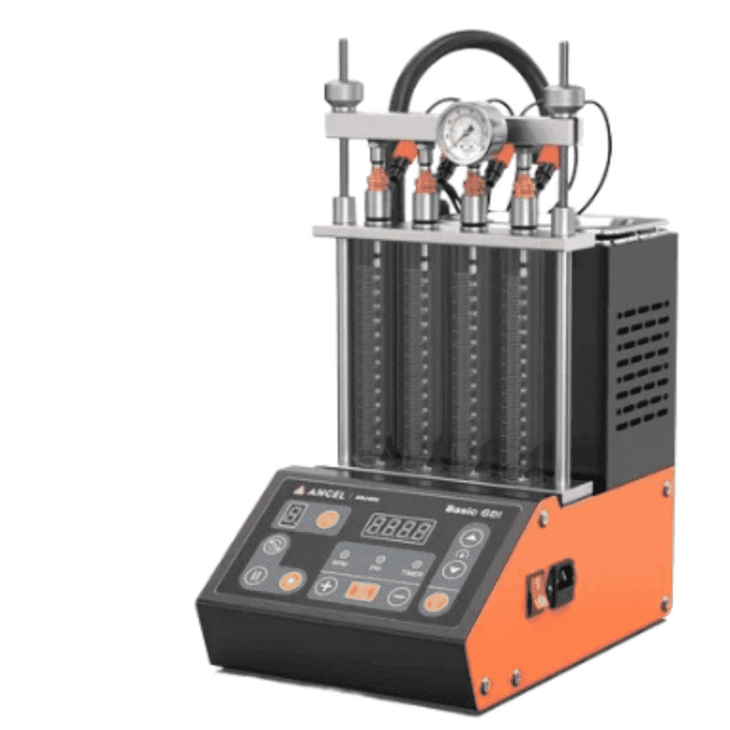 PROBADOR DE INYECTORES GDI MPFI 4 PROBETAS CON TINA ULTRASONIDO ANCEL ANJ400