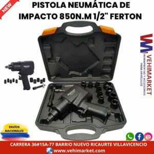 PISTOLA NEUMÁTICA DE IMPACTO 850N.M 1/2" FERTON
